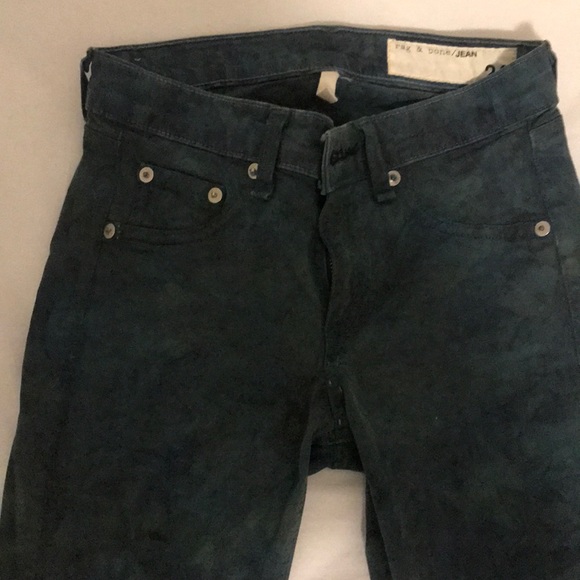 Rag & Bone Green Tie Dye Pants, 24 - Picture 2 of 5